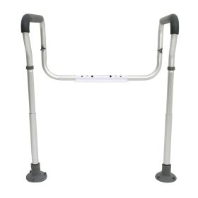 VEVOR Toilet Safety Rail, Bathroom Toilet Seat Frame, Adjustable Width & Height Fit Most Toilets, Supports 300lbs VEVOR Toilet Safety Rail, Bathroom Toilet Seat Frame, Adjustable Width & Height Fit Most Toilets, Supports 300lbs
